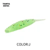 Silikoninis masalas AsaTsuri Tanta Chartreuse Glitter, ilgis 2,5 cm,.20vnt