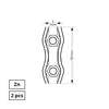 Haushalt Govee ROPE FLAT DOUBLE CLIP 5 MM 2PCS