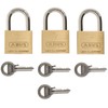 Spyna Abus 60/40 Triples C, žalvario sp., 60 mm x 40 mm