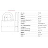 Spyna Abus 79268, sidabro spalvos, 89 mm x 52 mm