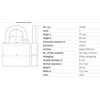 Spyna Abus 79268, sidabro spalvos, 89 mm x 52 mm