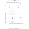 Okko Loncin PADLOCK KD-90/80 90 MM SQUARE Pilkas 18