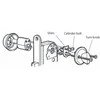 Spynos cilindras Valnes E701 13, 32 mm, chromuotas