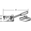 0580415 DURŲ SKLASTIS 100X30MM CINK VORMANN