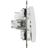 Jungiklis Schneider Electric Sedna Design, 2 klavišų, baltas.