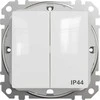 Jungiklis SCHNEIDER SEDNA DESIGN, 2 klav., IP44, balt.spalv.