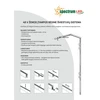 Bėgių tvirtinimo detalė lubų ir sienų Spectrum System Shift WLD+40026, LED, 1 x 17 W