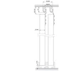 Rinkinys stumdomoms durims Helaform 10402, 1.2 m