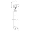 Bėgelių komplektas Helaform 20506/K-075, stumdomoms vidaus durims, 200 cm