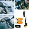 Fiskars Solid 75cm sniego šepetys su ledo gremžtuku, juodas