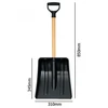Patrol Sniego lopeta W310mmxH345/750mm tiesi/juoda/ mediniu kotu
