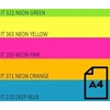 Double_A Spalvotas Neon popierius Double A, 75g, A4, 100 lapų, Rainbow 4, 5 Neon spalvų