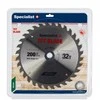Pjovimo diskas medienai Specialist Wood; 200x1,4x30/20/16 mm; Z32