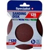 SPECIALIST+ šlifavimo popierius P120, 125 mm, 5 vnt.