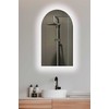 Lustro Homede MIRR MASTERJERO WITH LIGHT LED SEMI-OVAL