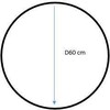 Masterjero BD meninis veidrodis Luna II apvalus vonios veidrodis su LED apšvietimu, 60 cm skersmens