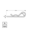 Smeigė Haushalt, ZN, 4DD, 3 mm