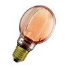 Dekoratyvinė LED lemputė OSRAM O-FILAMENT, G80, E27, 4W, 1800K, 110lm, dimeriuojama