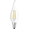 LED lempa Osram Filamentinė, BA35, 4W, E14, 2700K, 470lm