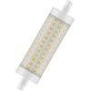LED lempa Osram R7S, 118mm, 12.5W, 2700K, 1521lm, skaidri