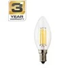 Lemputė STANDART, LED, B35, 2W, E14, 2700K, 250lm, skaidri