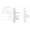 Spyna Abus 79268, sidabro spalvos, 89 mm x 52 mm