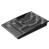 Stalo įrankių organizatoriai Curver, 42,5 cm x 30 cm x 6,5 cm, plastikiniai, pilkos spalvos.