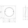 Ventiliacijos tarpmovė EUROPLAST AFV125, D125