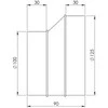 Ventiliacijos tarpmovė EUROPLAST, D125–100 mm
