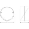 Ventiliacijos tarpmovė EUROPLAST AV100, D100