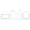 Ventiliacijos tarpmovė EUROPLAST KSD2, 110 x 55 mm, D100