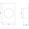 Ventiliacijos tarpmovė EUROPLAST VA100, 160 x 250 mm, D100