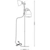 Carruzzo FLOOR LAMP 18X150CM 2XG9 Juodas COLOR