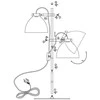 Lampa podłogowa Domoletti FLOOR LAMP 18X150CM 2XG9 Juodas COLOR