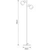 Lampa podłogowa Domoletti FLOOR LIGHT SHADOW 2XE14 Juodas/GOLD