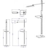 Standart „Sourcing“ toršero dėklas LED BL1913-C 15W auksinis