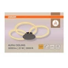Lubinis šviestuvas Osram 21W LED paviršinis šviestuvas AURA, tamsiai pilkas, 3000K, dimeriuojamas