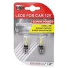 T Way Automobilio lemputė T10.12V., led, balta sp., 12 V