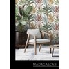 Rasch Wallpaper vinyl 793512 leaves mėlynas žalias