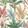 Rasch Wallpaper vinyl 793512 leaves mėlynas žalias