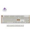 Keychron K10 HE Wireless (K10H-Q1) – US išdėstymas – Gateron Magnetic Nebula – Baltas (Balta) Magnetinė Belaidė Žaidimų Klaviatūra