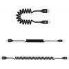 Tellur kabelis Extendable USB į Lightning 3A 1.8m juodos spalvos