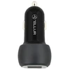 Tellur Automobilinis dvigubas USB įkroviklis su QC 3.0, 6 A, juodas