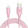 Tellur Silikono USB į Lightning kabelis 3A 1m rožinis