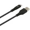 Tellur Žalias Data cable USB to Lightning 2.4A 1m nylon juodas
