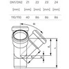 Erdvinis keturkampis vidaus drenažui Magnaplast HTplus, 110 mm x 110 mm x 110 mm, 67°