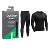 Termo apatiniai Outliner Merino BU212, juodi, M