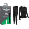Termo rūbai Outliner Merino BU214, juodi, L