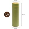 Termogertuvė Fiskars on-the-go, 0.5 l, žalia