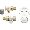 radiatoru termostatiskā vārsta komplekts, Danfoss, taisns, DN15